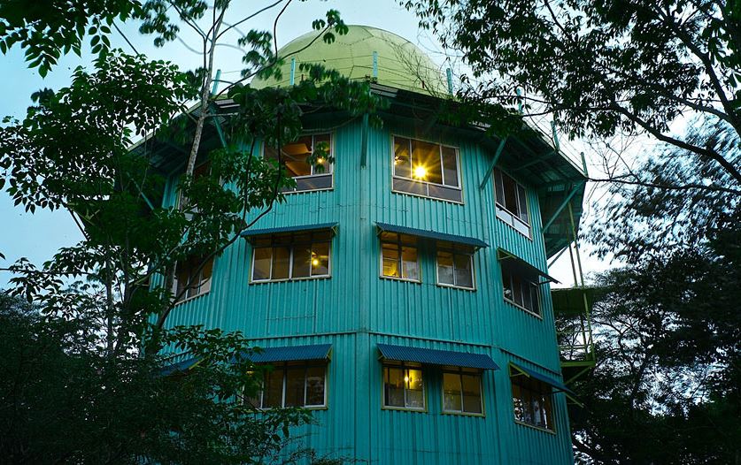 photo d'un chambre à la cime des arbres de l'hotel Air du groupe 4 Élements